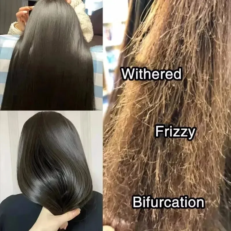 Magical Keratin Hair Mask 5 Seconds Repair Damaged Frizzy Hair Soft Smooth Shiny Nutrition Deep Moisturize Nourishing Hair Care - Image 4