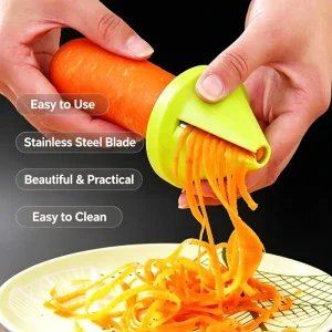 Manual Vegetable Slicer Kitchen Rotating ShredderSpiral Peeler Fruit Potato Radish Grater Kitchen Gadgets Kitchen Accessories