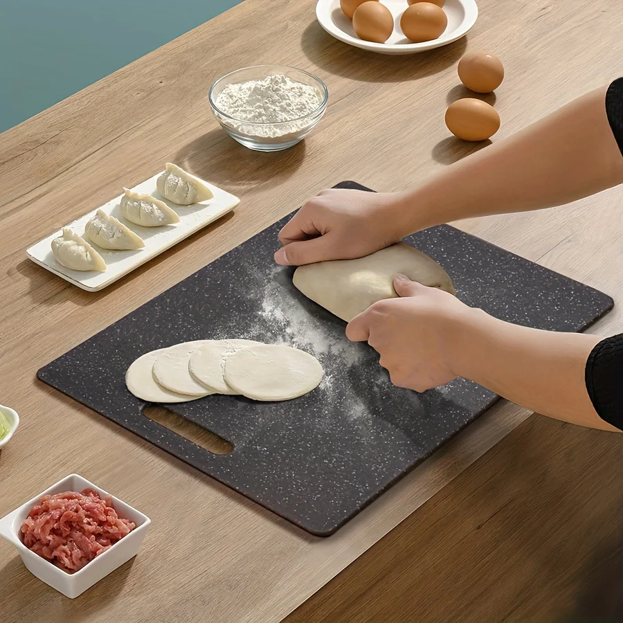Marble Texture PP Cutting Board Antibacterial and Mildew Cutting Board Kitchen Vegetable Cutting Board Dishwasher Safe Healthy - Image 3