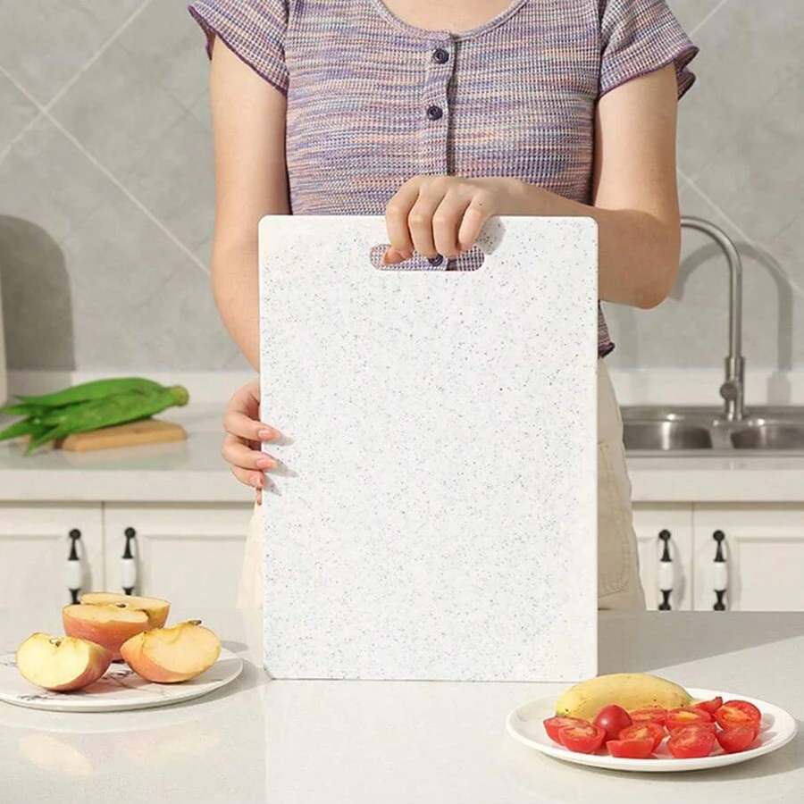 Marble Texture PP Cutting Board Antibacterial and Mildew Cutting Board Kitchen Vegetable Cutting Board Dishwasher Safe Healthy - Image 5