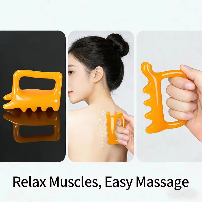 Massage Tool With Anti-Slip Handle Ergonomic Design Massage Nodules For Facial Skincare Muscle Relaxation Home Use - Image 2