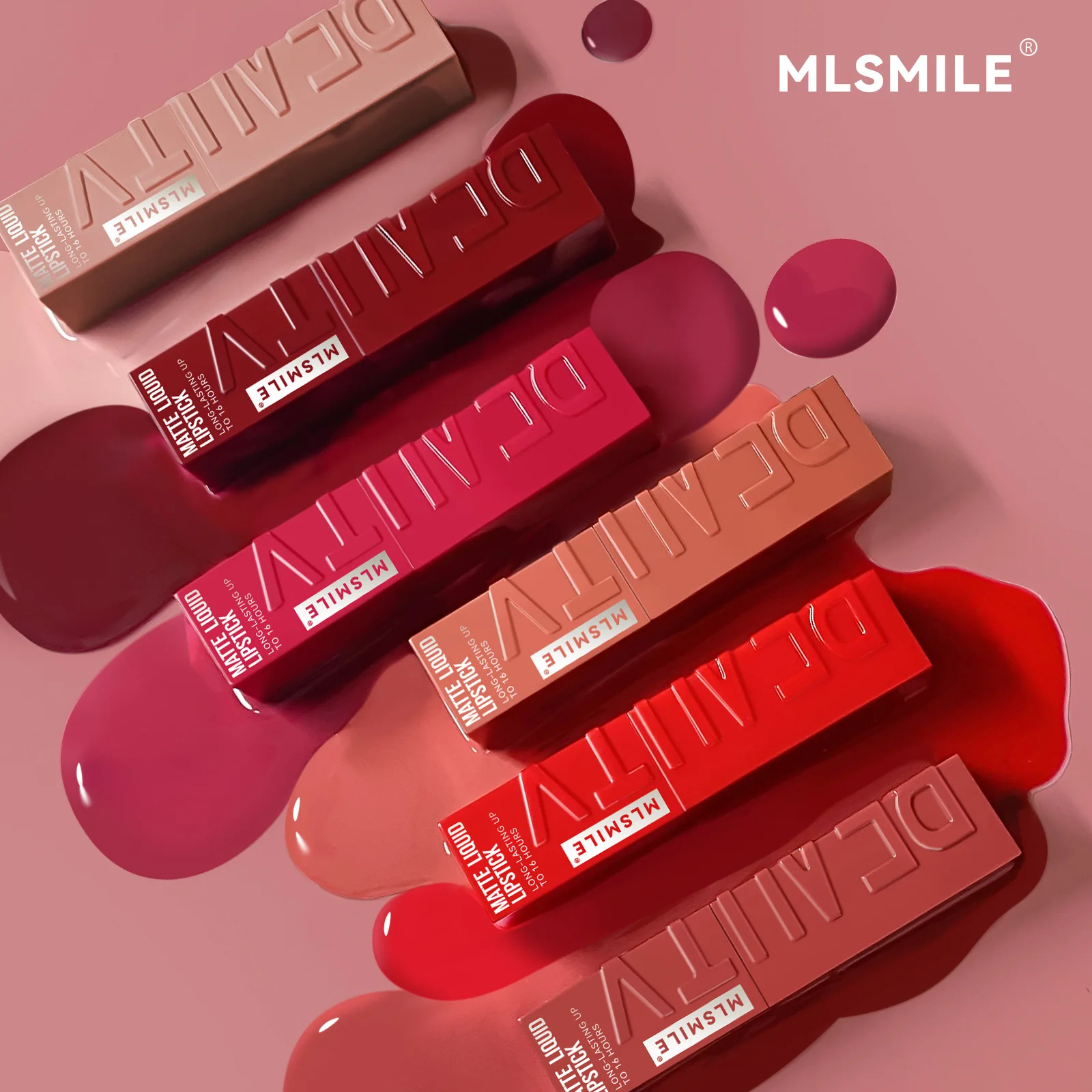 Matte Ink Liquid Lipstick Long Lasting Velvet Nude Lip Gloss Non-stick Cup Waterproof Lips Tint Waterproof Make Up - Image 3