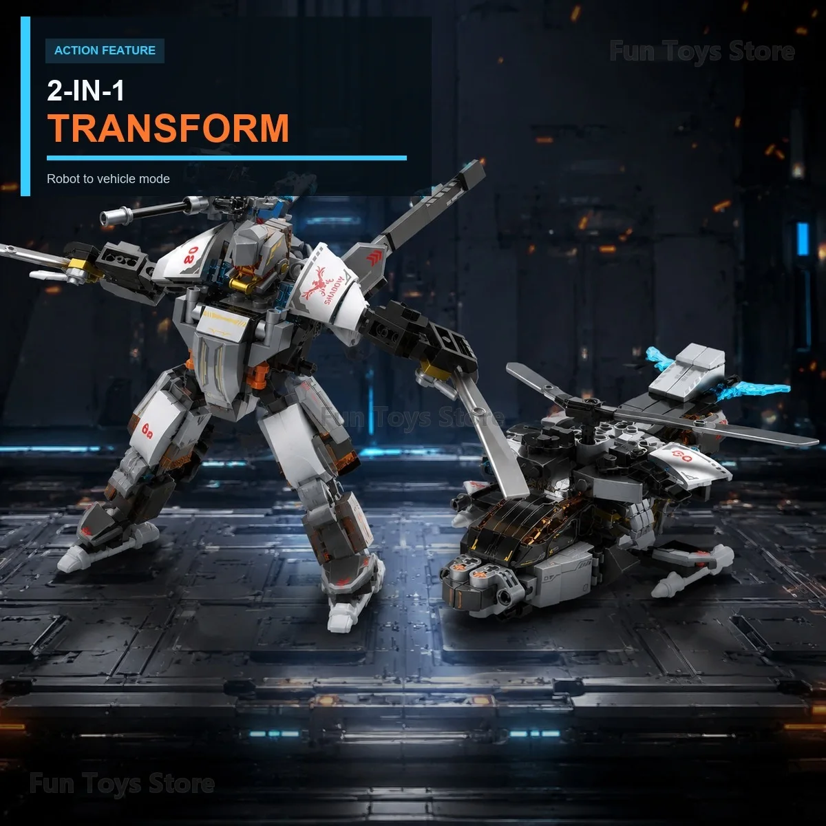 Mecha Building Block Set for Adults, 14+ Collector Display Model, Sci-Fi Robot Brick Kit for Desk Decor and Collection - Image 2