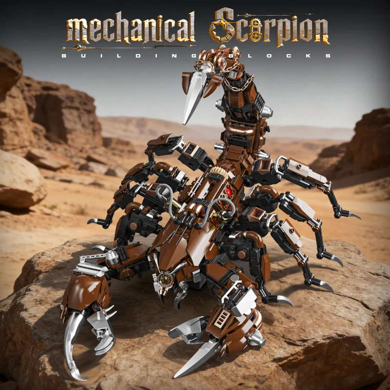 Mechanical Scorpion Building Blocks Cyberpunk Robot Animal Model Technical Bricks Set Construction Toy Gifts Adult Kids 1074PCS - Image 2