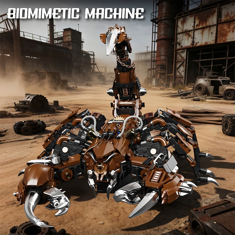 Mechanical Scorpion Building Blocks Cyberpunk Robot Animal Model Technical Bricks Set Construction Toy Gifts Adult Kids 1074PCS - Image 5