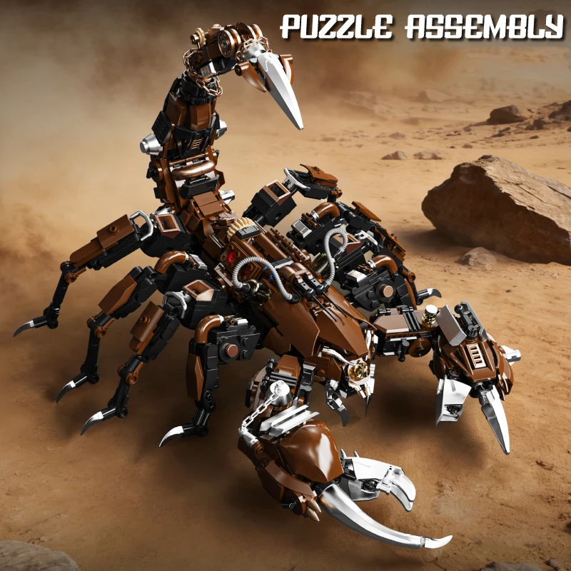 Mechanical Scorpion Building Blocks Cyberpunk Robot Animal Model Technical Bricks Set Construction Toy Gifts Adult Kids 1074PCS - Image 3