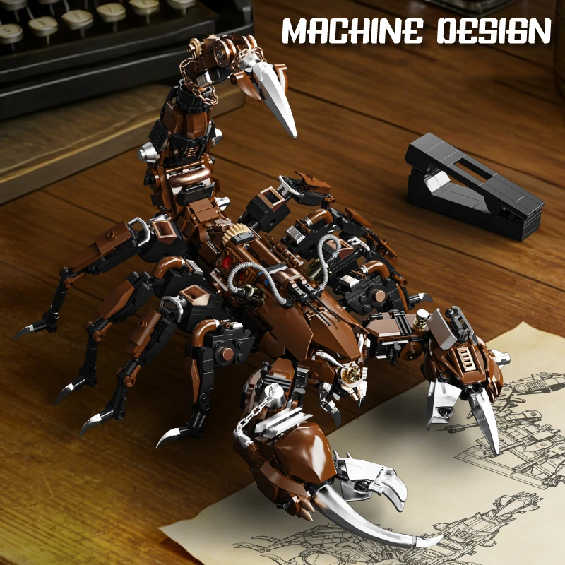 Mechanical Scorpion Building Blocks Cyberpunk Robot Animal Model Technical Bricks Set Construction Toy Gifts Adult Kids 1074PCS - Image 6