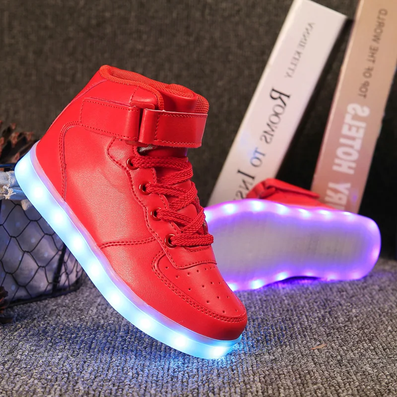 Men Sneakers Kid Boots Girl Boy Footwear Women Fashion Casual Sport Outdoor Dance Flats Children Led Light Up Hip-Hop Shoes - Image 3