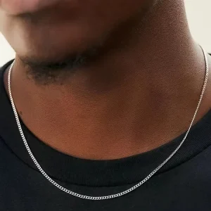 Men Stainless Steel Basic Chain Necklace Titanium Steel Jewelry Cuban Chain For Women