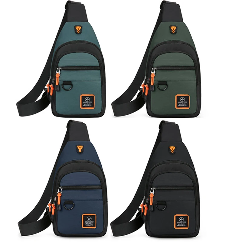 Men's Leisure Outdoor Hiking Bike Shoulder Bag, Waterproof Sports Crossbody Bag, Travel Backpack, Men's Chest Bag, Shoulder Bag - Image 6