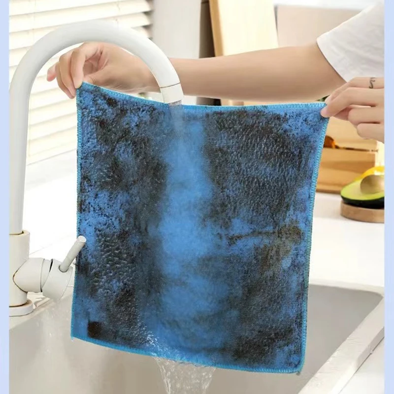 Microfiber Cleaning Cloth Dish Washing Towel Non-stick Oil Dishrag Lint-free Dishcloths Kitchen Dish Rags Household Clean Towel - Image 3
