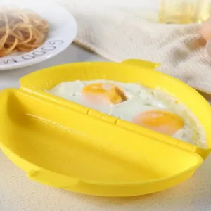 Microwave Omelette Egg Maker Tray Non-toxic Eggs Steamer Box Silicone Egg Cooker Egg Omelet Poacher Kitchen Cooking Tools