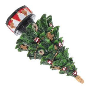 Mini Christmas Tree Desktop Resin Tabletop Pine Brush Tree Holiday Decoration Photo Prop Christmas Sisal Trees