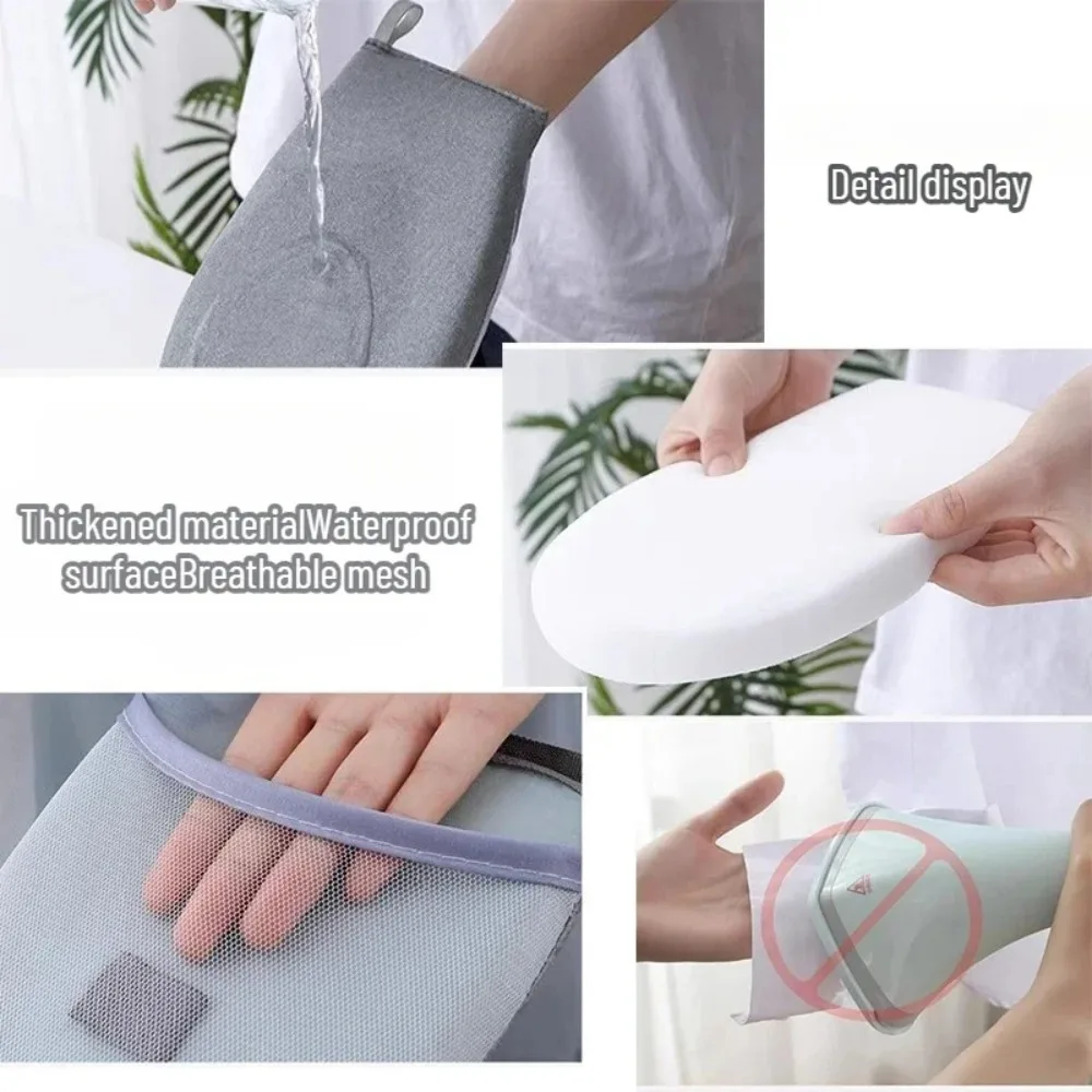 Mini Ironing Board Cover with Anti Scald Glove Mat Washable Heat Resistant Iron Pad for Home Laundry Clothes Pressing - Image 5