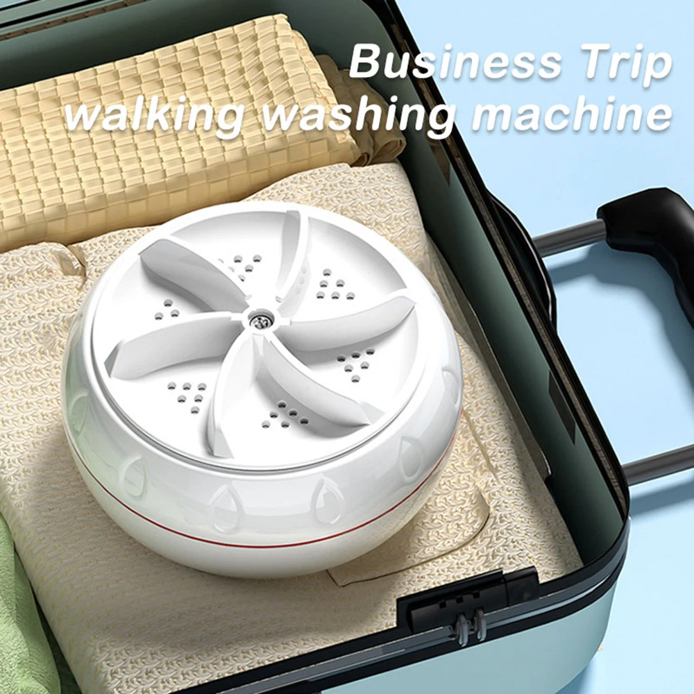Mini Ultrasonic Washer for Baby Clothes Portable Turbo Washing Machine Hight Power Underwear Socks Business Travel USB Washer - Image 5