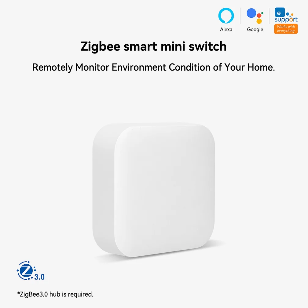 Mini Wireless Switch ZigBee EWelink APP Remote Control Emergency Button For Smart Home Works With Gateway And Alex/Alice/Yandex - Image 2
