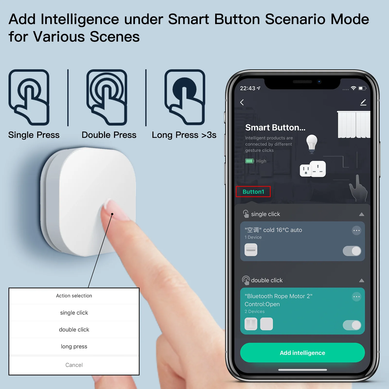 Mini Wireless Switch ZigBee EWelink APP Remote Control Emergency Button For Smart Home Works With Gateway And Alex/Alice/Yandex