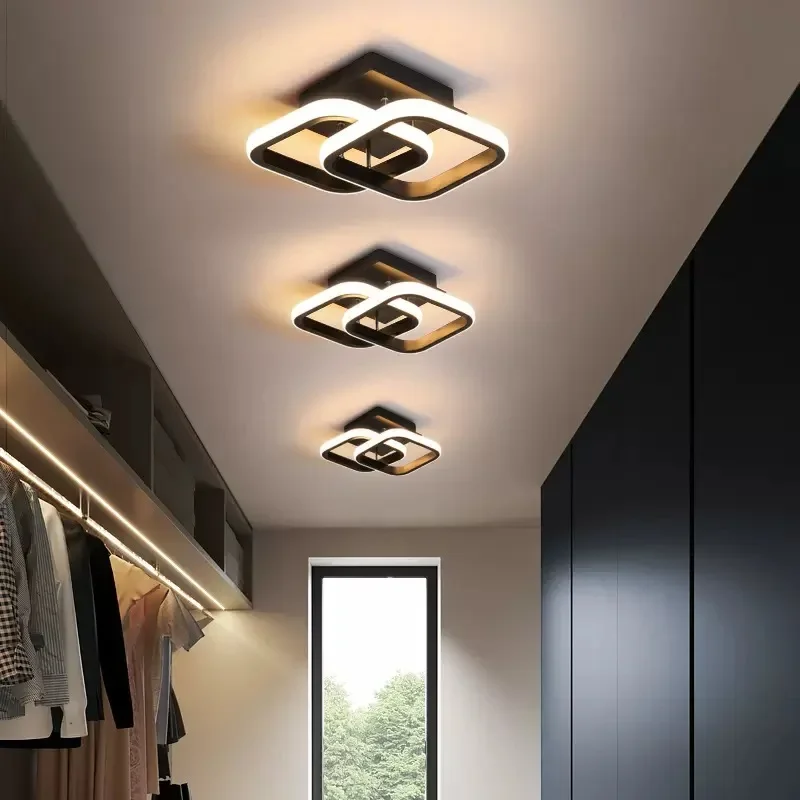 Modern LED Aisle Ceiling Light Chandelier For Corridor Stairs Foyer Balcony Bedroom Bathroom Indoor Lighting Fixtures Luster