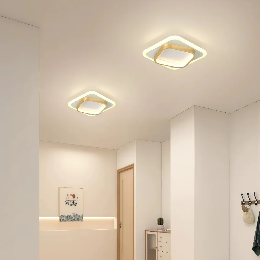 Modern Metal LED Aisle Light Nordic 220V Luxury Creative Ceiling Lamp Corridor Aisle Stair Decor Lighting Gold Ceiling Light - Image 5