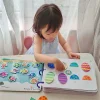 Montessori Paste Quiet Book Children Toy Paste My First Busy Kids Book Animal Number Matching Puzzle Game Educational Toy Libros
