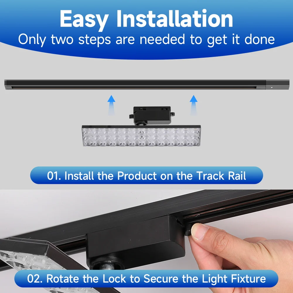 Mordern Ceiling Lamp Supermarket Light Rotation Led Track Light for Restaurant Clothing Store Led Spotlight Decor 220V - Image 5