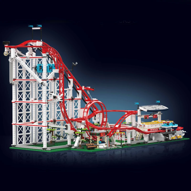Mould King 11014 Amusement Park Toys The Motorized Rolle Coaster Building Block Assembly Roller Coaster Set Kids Christmas Gift - Image 2