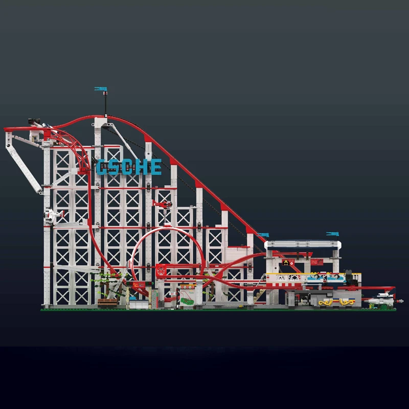 Mould King 11014 Amusement Park Toys The Motorized Rolle Coaster Building Block Assembly Roller Coaster Set Kids Christmas Gift - Image 4