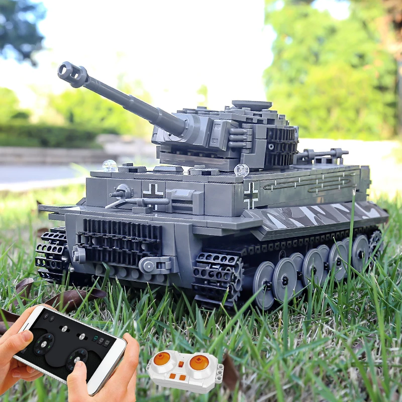 Mould King 20014 Technical Car Toys The APP&RC Motorized Tiger Tank Building Block Assembly Tank Brick Set Kids Christmas Gift - Image 5