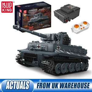 Mould King 20014 Technical Car Toys The APP&RC Motorized Tiger Tank Building Block Assembly Tank Brick Set Kids Christmas Gift