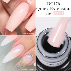Mtssii 7ML Quick Extension Nail Gel Vernis Semi Permanent Acrylic Crystal White Clear Nude Gel Nail Polish UV Construction Gel