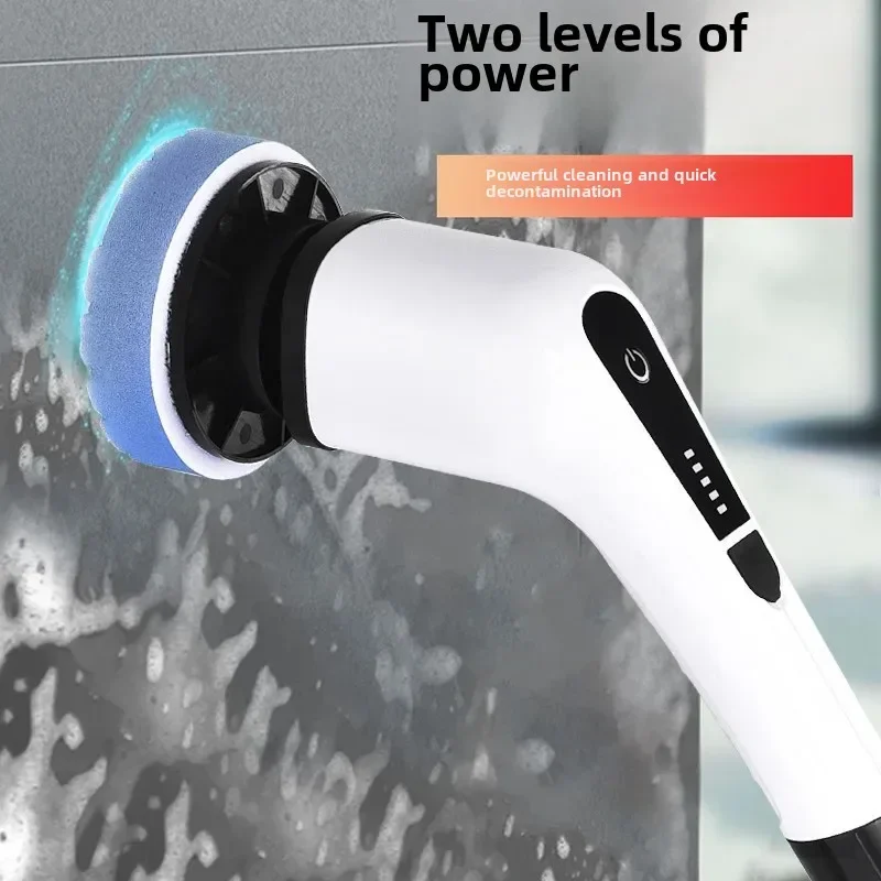 Multi-Functional Electric Cleaning Brush Waterproof Bathroom No Dead Angle Bathtub Brush Extendable Long Rod High Torque - Image 2