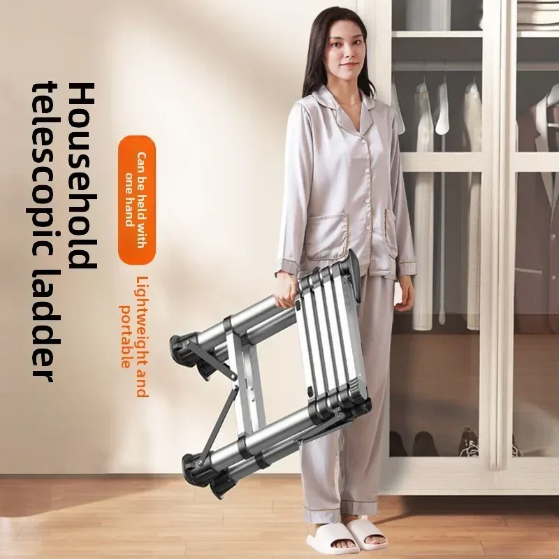 Multi-functional Household Goods Telescopic Ladder Household Folding Ladder Herringbone Ladder Thickened - Image 6
