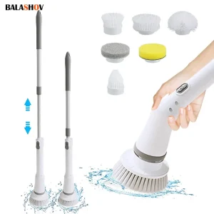 Multi-purpose Electric Brush Cleaning Brush Clean Glass Windows Useful Things for Home Kitchen Supplies Household Bathroom Clean
