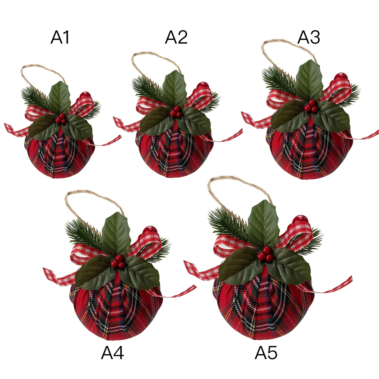 Multicolor Lattice Cloth Christmas Balls Pendant Xmas Tree Hanging Ball Ornaments New Year Xmas Wedding Party Home Decoration - Image 6