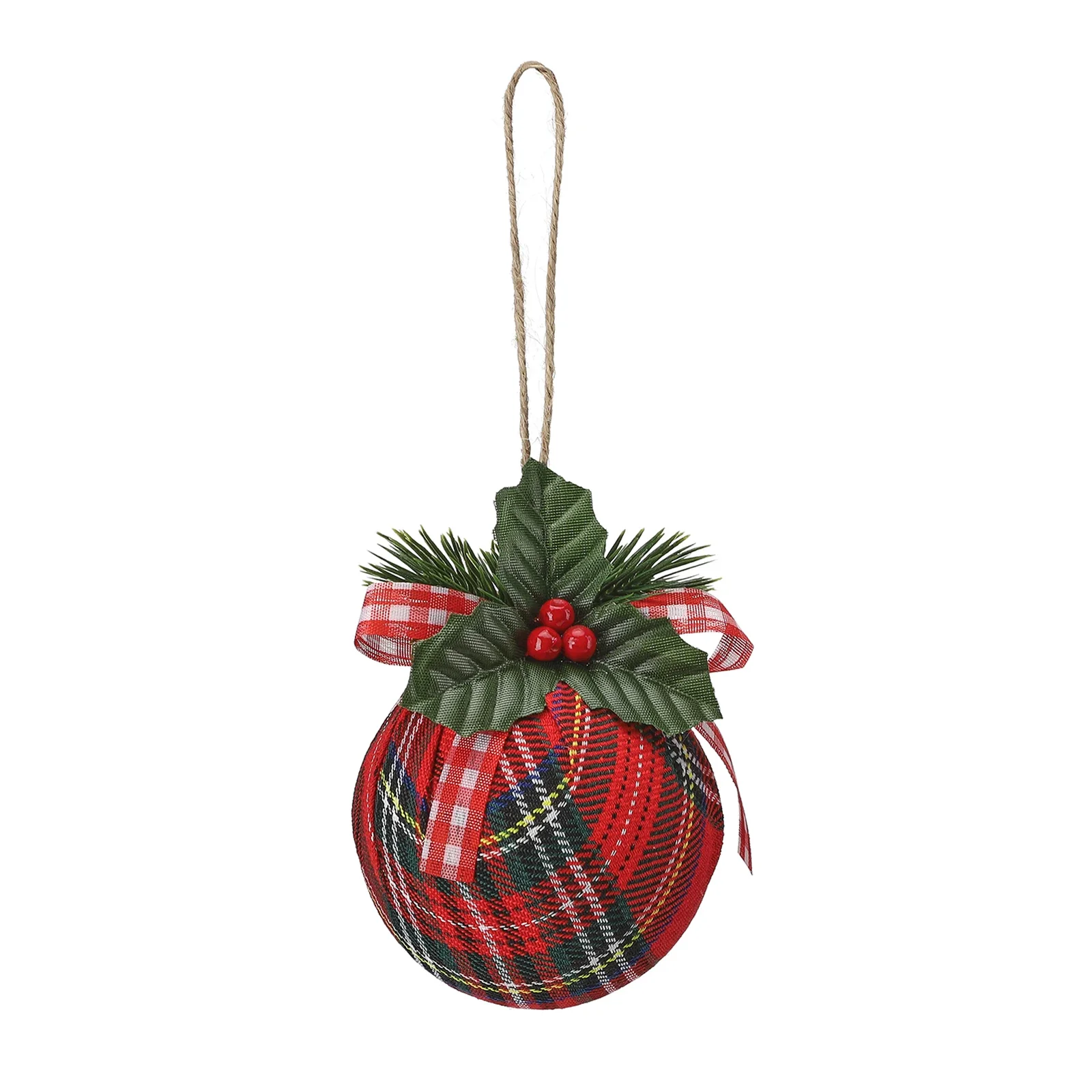 Multicolor Lattice Cloth Christmas Balls Pendant Xmas Tree Hanging Ball Ornaments New Year Xmas Wedding Party Home Decoration - Image 5