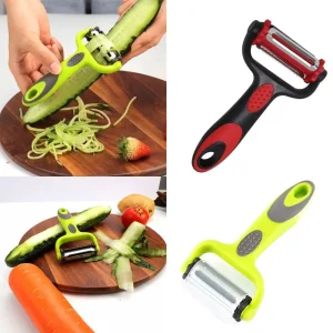 Multifunction Peeler Three in One Slicer 3 In 1 for Melon Potato Vegetable Fruit Peelers Durable for Carrot Cucumber Grater