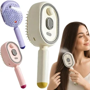 Multifunctional Massage Comb,Electric Spray Air Cushion Scalp Massager,Self-Cleaning Essential Oil Hair Care Comb,Gift for Women