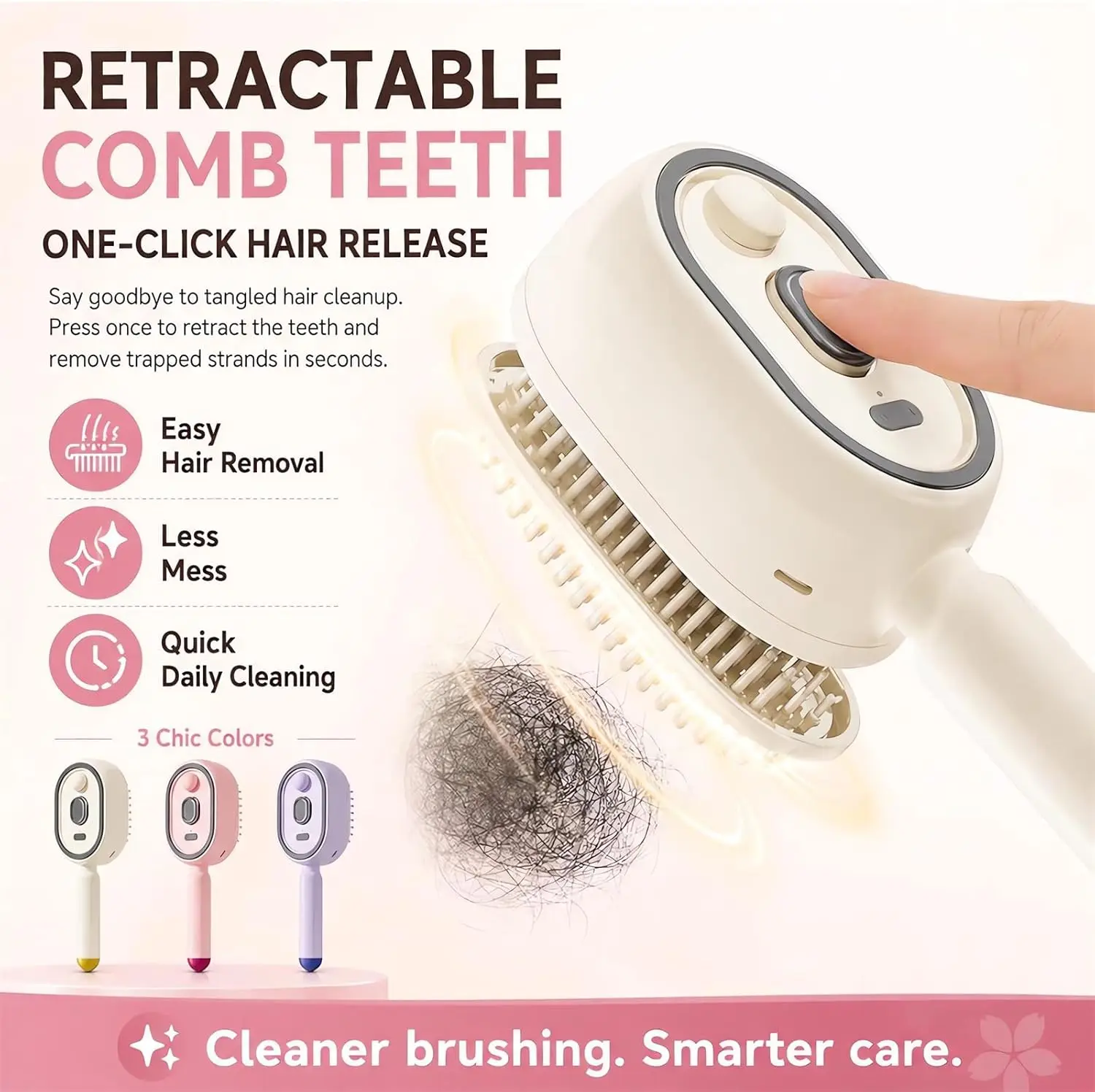 Multifunctional Massage Comb,Electric Spray Air Cushion Scalp Massager,Self-Cleaning Essential Oil Hair Care Comb,Gift for Women - Image 5