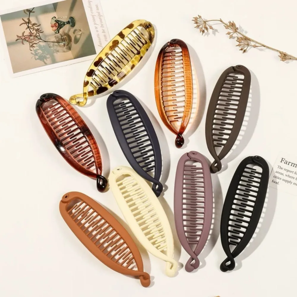 MutliColor Banana Hair Clip French Banana Clip Hair Comb for Women Hair Styling Accessories Fishtail HairPin for Thick Thin Hair