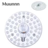 Muunnn AC220V-240V LED Ring PANEL Circle Light Tricolor dimming 36W 24W 18W 12W Cold white Round Ceiling board the circular lamp