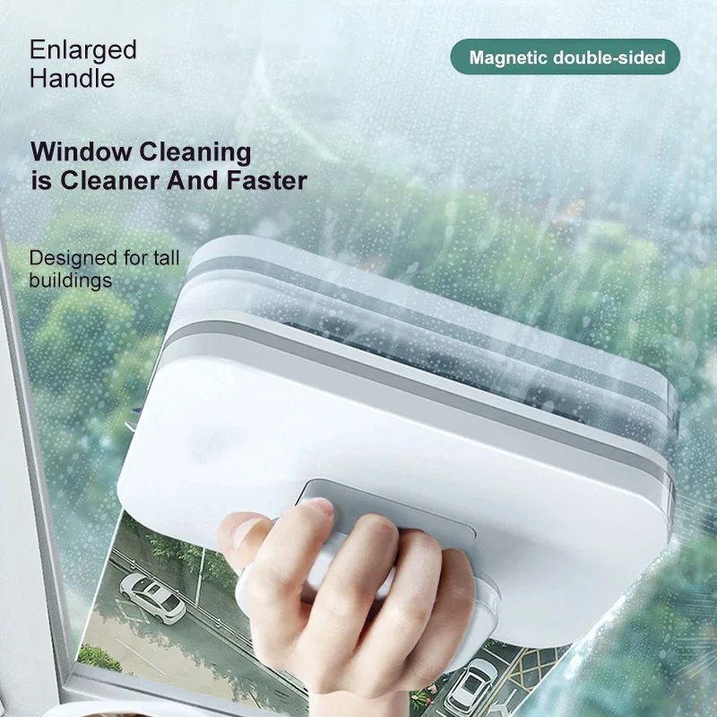 NEW Magnetic Window Cleaner Double-sided Window Cleaning Brush Glass Wiper Cleaning Tools outside window cleaner For High Rise