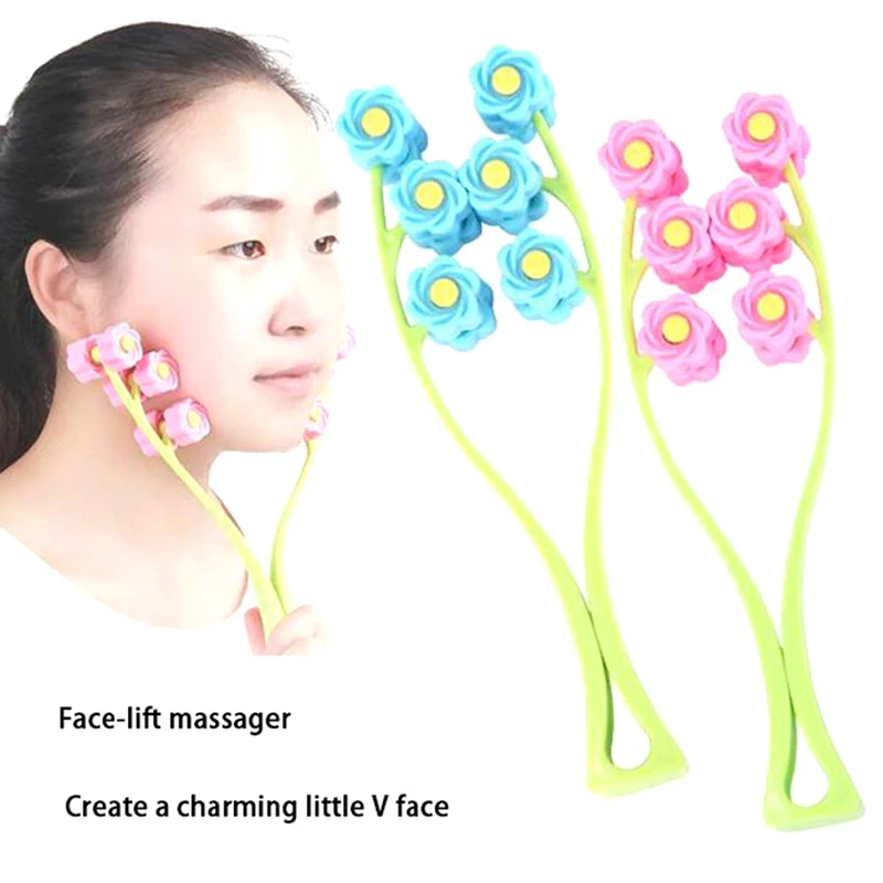 Neck Face Roller Slim Massage Facial Massager Slimming Remove Double Chin Tool - Image 2