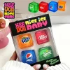 Needoh Nice Ice Cube Fidget Toys Slow Rebound Squishy Toys Stress Reliever Mini 4 Pack Set Anxiety Focus Sensory Cube Gifts New