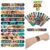 New!! 1-60Pcs Toy Story 5 Slap Bracelets Party Favors Snap Band Supplies Children's Birthday Souvenirs Christmas Stocking Fille