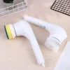 New 1Set Multifunctional Electric Cleaning Brush Handheld Cordless Cleaning Brush For Bathroom Washing Kitchen Cleaning Tools