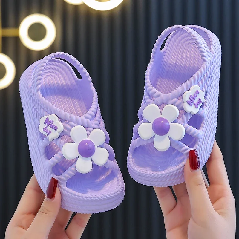New Children's Slippers Summer Girls and Boys Bathroom Home Anti Slip Beach Shoes Soft Soled Baby Sandals - Image 6