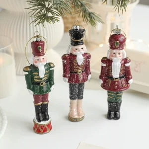 New Christmas Nutcracker Resin Pendant Figurine Resin Tabletop Ornament for Shelf Bedroom Home