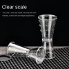 New Cocktail Shaker PP Measure Cup 20/40cc 10/20cc Double Shot Stackable Large Capacity Jigger Short Measuring Jugs