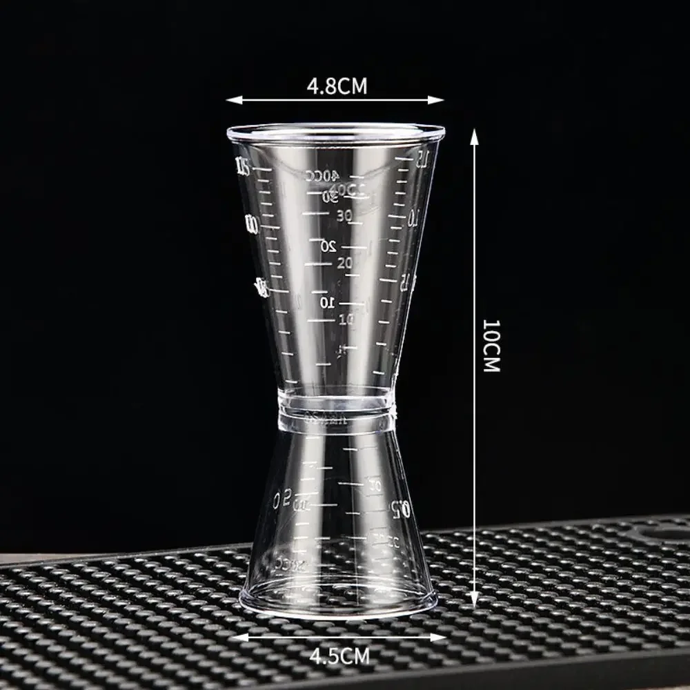 New Cocktail Shaker PP Measure Cup 20/40cc 10/20cc Double Shot Stackable Large Capacity Jigger Short Measuring Jugs - Image 6