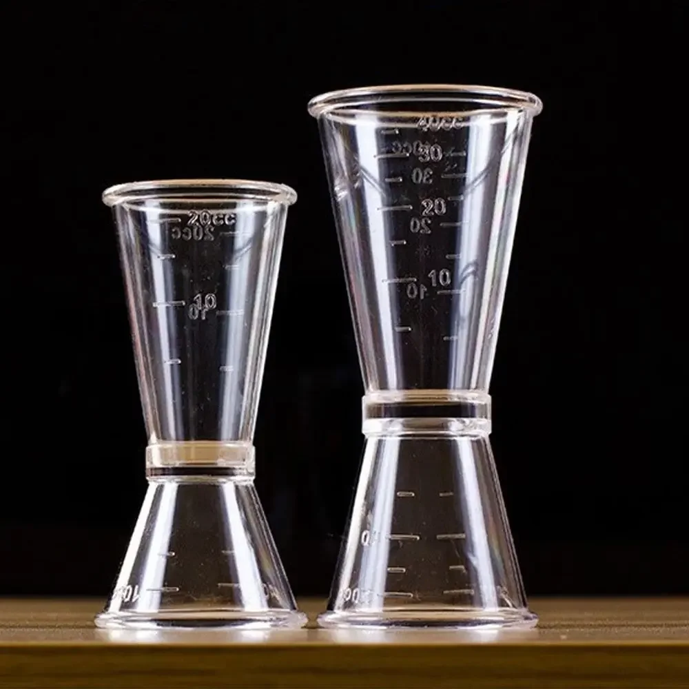 New Cocktail Shaker PP Measure Cup 20/40cc 10/20cc Double Shot Stackable Large Capacity Jigger Short Measuring Jugs - Image 3
